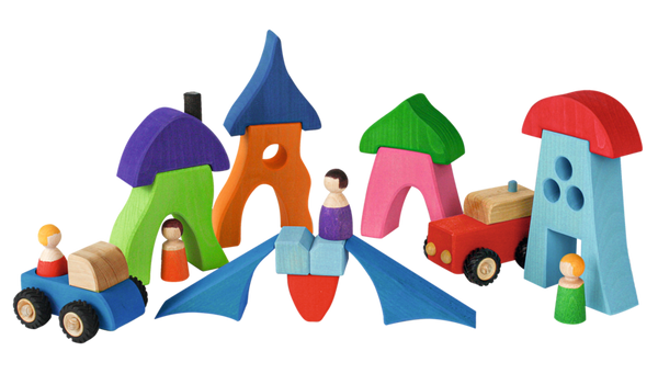 BAUSPIEL Zwergenhäuser / Märchen, 8-tlg BAUSPIEL Zwergenhäuser / Märchen, 8-tlg