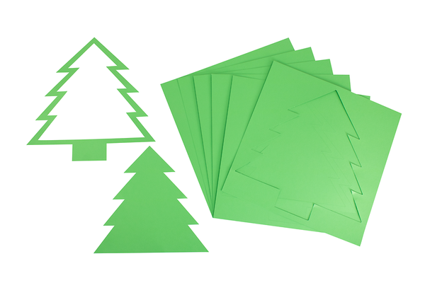 Passepartout Tanne, 6 Bogen, grün Passepartout Tanne, 6 Bogen, grün