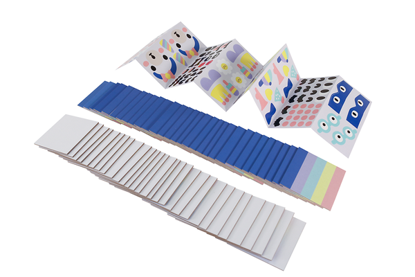 Papierstreifen, Farbschablonen, Buntband, Dekorstreifen, Kartenkünstler