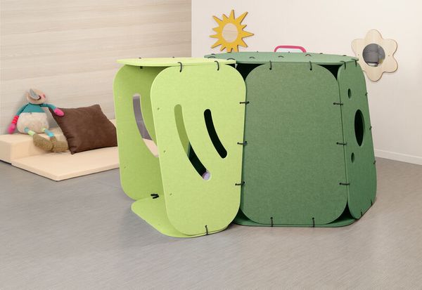 MATHOU Akustik-Rückzugshöhle mit kurzem Akustik-Tunnel MATHOU Akustik-Rückzugshöhle mit kurzem Akustik-Tunnel