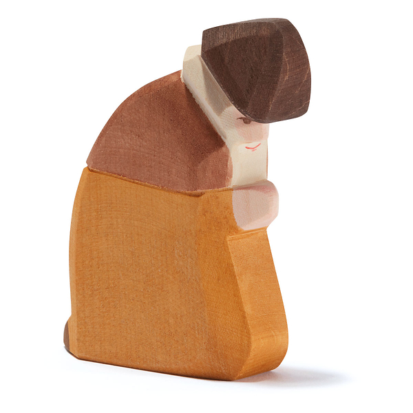 Holz, Figur, Person, Braun, Orange