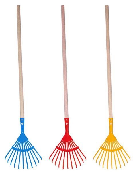 gartenwerkzeug, rechen- oder hacken, handsonnenschiene, gartenrechen, holzstiel