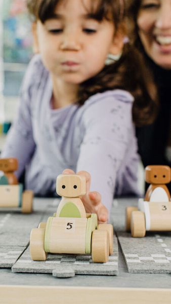 Straßenset aus Filz, 94 tlg. Straßenset aus Filz, 94 tlg.