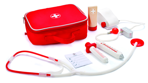 Erste Hilfe Set, Notfallausrüstung, Medizinische Ausrüstung, Kinder/Arzt Kit, Tasche Rot