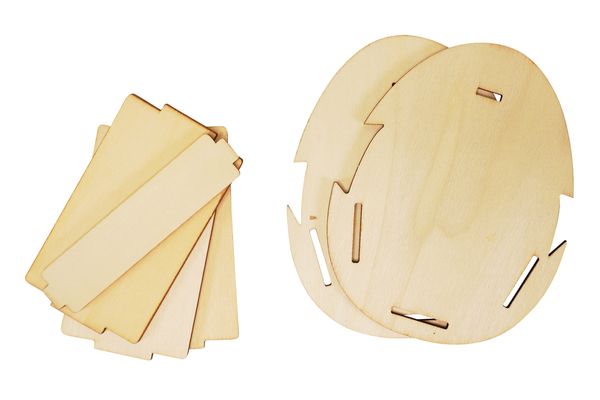 Osterkorb zum Stecken aus Holz, 1 Stück (SONDERANGEBOT)