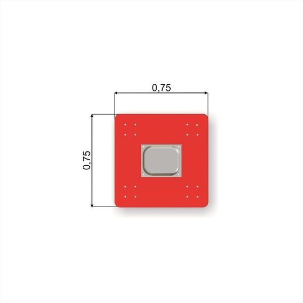 Mikroschalter, Tastschalter, Knopf, rote Leiterplatte, metallischer Mittelpunkt