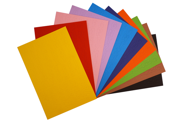 FOLIA Buchstaben + Zahlen, 700 Teile, bunt sortiert FOLIA Buchstaben + Zahlen, 700 Teile, bunt sortiert