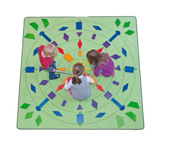 DUSYMA Spielteppich Mandala groß, 200 x 200 cm