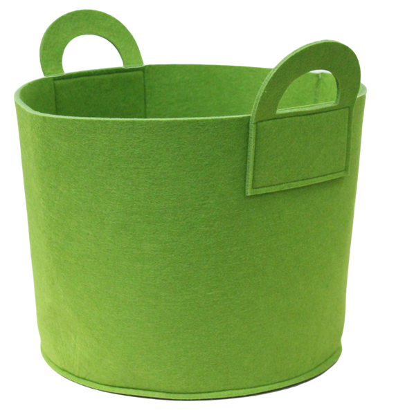 felt, korb, grün, aufbewahrung, bucket