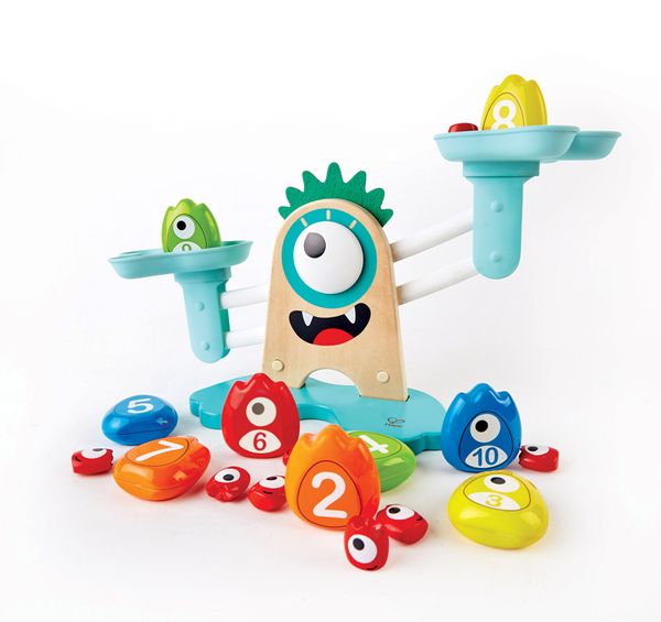 Holzspielzeug, Balancier-Gerät, Zahlenspiel, Monsterspielzeug, Buntes Spielzeug