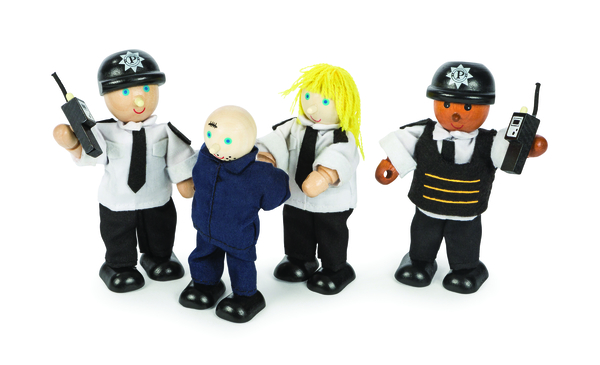 Biegepuppen Polizei, 4 Stück Biegepuppen Polizei, 4 Stück