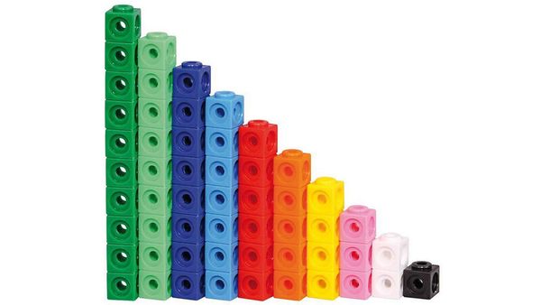 Steckwürfel, 100 Stück, Farbe wählbar