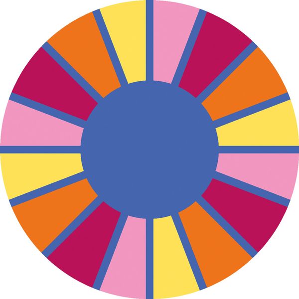 farbenkreis, bunte scheibe, radialmuster, kreisdiagramm, farbenring