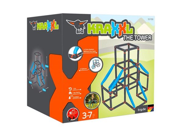 BIG Kraxxl - Der Turm, 184 Teile, In- & Outdoor Klettergerüst (SONDERANGEBOT)