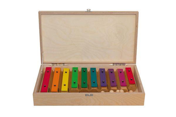 Xylophon, Holzbox, Kinderinstrument, Bunte Töne, Musikinstrument