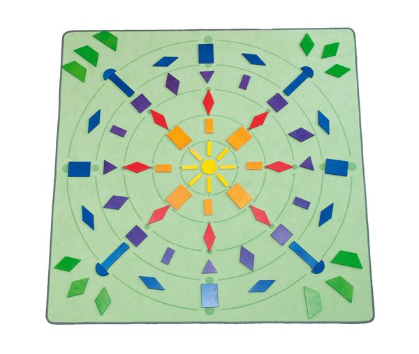 DUSYMA Spielteppich Mandala groß, 200 x 200 cm