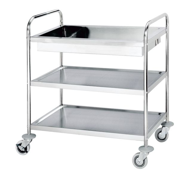 Abräumwagen mit Wanne Abräumwagen mit Wanne