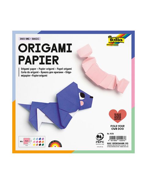 FOLIA Origamipapier, Duo Basic, 19x19 cm, 96 Blatt