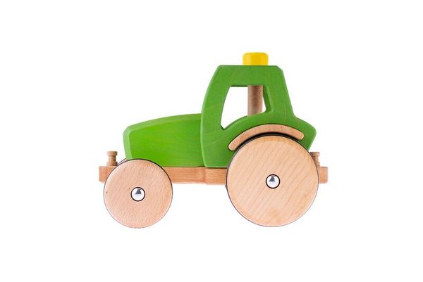 DYNAMIKO Holztraktor Korbinian, Grün, ab 1,5 Jahre