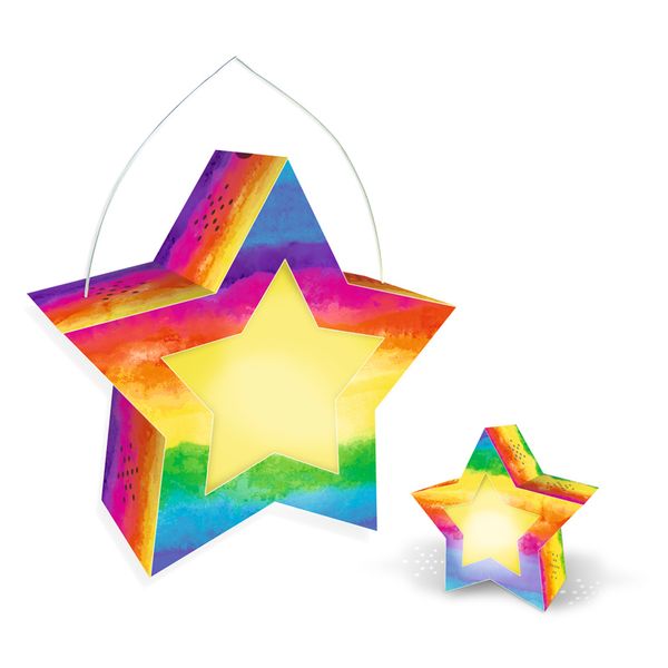 Laternen-Bastelset Twinkle Star, Farbe wählbar, Ø19 cm, 1 Set