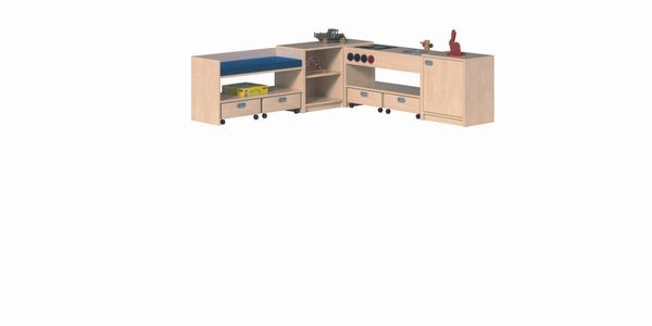 Korpusregalsysteme "LUNA" Regalsystem (B/H/T: 194 x 60 x 40/194 cm)