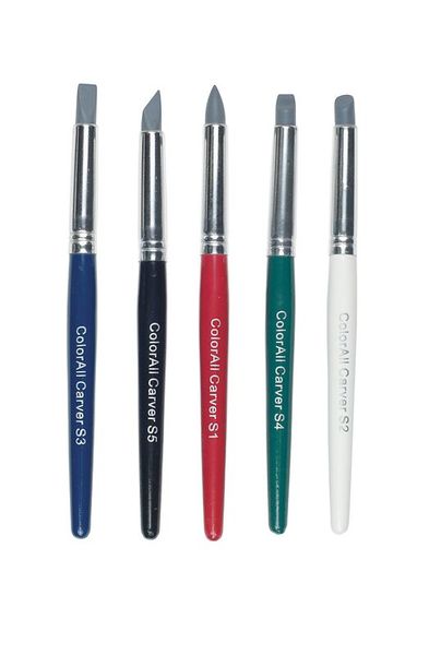 Gummipinsel-Set, 5 kleine Pinsel farbig sortiert, ab 3 Jahre Gummipinsel-Set, 5 kleine Pinsel farbig sortiert, ab 3 Jahre