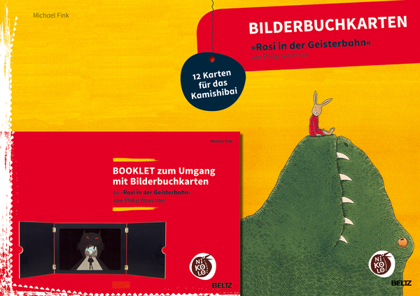 Bilderbuch, Kinderbuch, Gelb, Rosa, Drachenskulptur