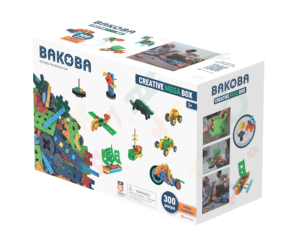 BAKOBA Kreative Bausteine Mega Box, 300 Schaumstoff-Teile, ab 3 Jahre BAKOBA Kreative Bausteine Mega Box, 300 Schaumstoff-Teile, ab 3 Jahre
