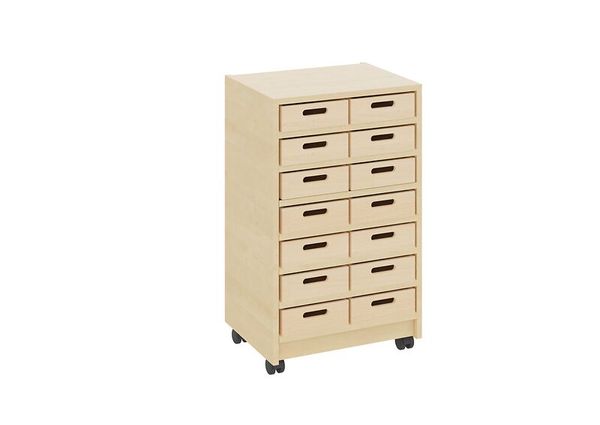 Materialschrank mit kleinen Kästen ohne Sichtfenster, Varianten wählbar