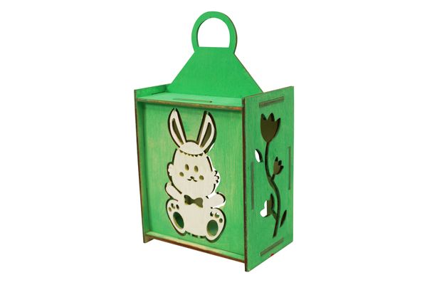 Osterhasenlaterne zum Zusammenstecken, 4 Stück (SONDERANGEBOT)