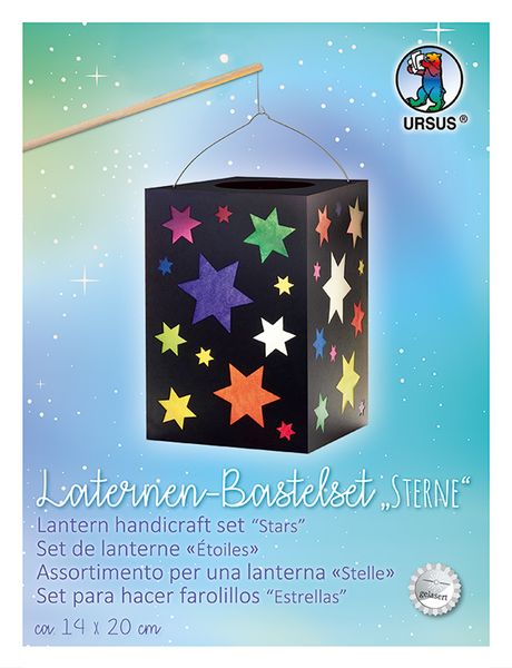 Laternen-Bastelset "Sterne", 14 x 20 cm, 1 Set Laternen-Bastelset "Sterne", 14 x 20 cm, 1 Set