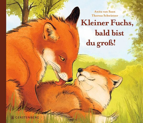 Fuchs, Kitz, Tierkind, Landschaft, Buchcover