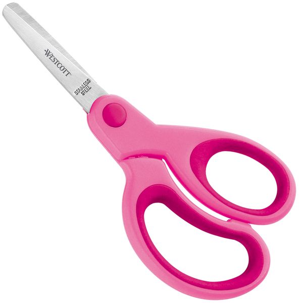 Schere, Kinderschere, Stahl, rosa, Garnschere