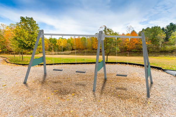 3er Schaukel recycled, Sitz wählbar