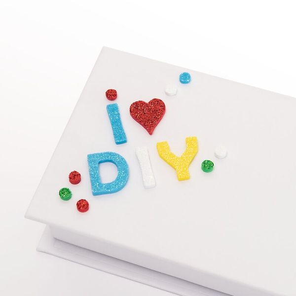 FOLIA Moosgummi Glitter-Buchstaben & Zahlen, 1,5 cm, 500 Stück