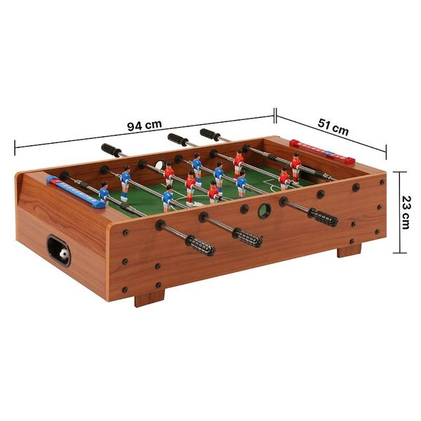 Mini-Tischkicker mit Teleskopstangen, ab 3 Jahre, Farbe wählbar