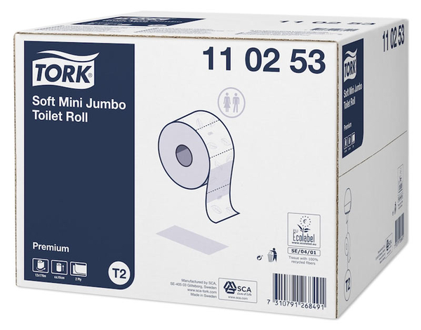 Toiletrollen, Jumbo, Soft, Papierrolle, Tork-Verpackung