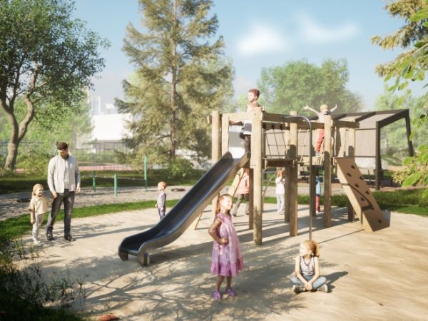 Alstad Spielkombination mit Rutsche Eco