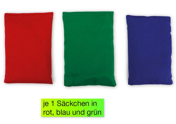 Sackchen, Säckchen, rot, blau, grün