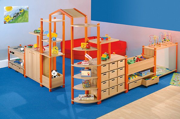 Fertig-Regalsystem Vanessa mit Spielküche