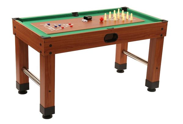 tischkicker, pooltisch, holz, grün, miniaturtisch