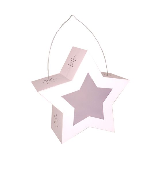 Laternen-Bastelset Twinkle Star, Farbe wählbar, Ø19 cm, 1 Set
