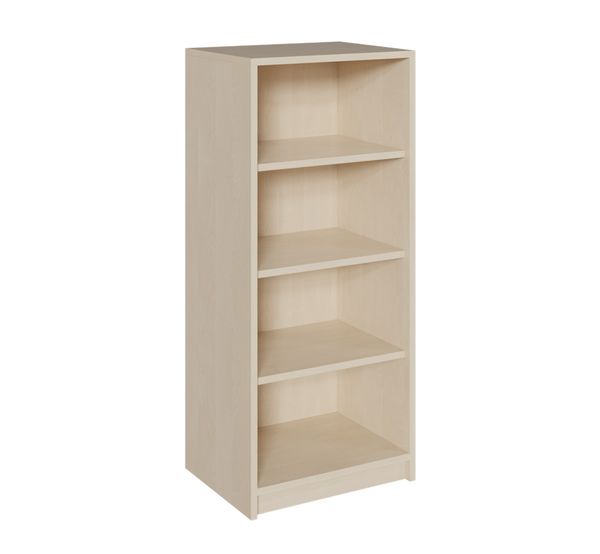 Regal, Bücherregal, Holzregal, schmal, vier Ebenen