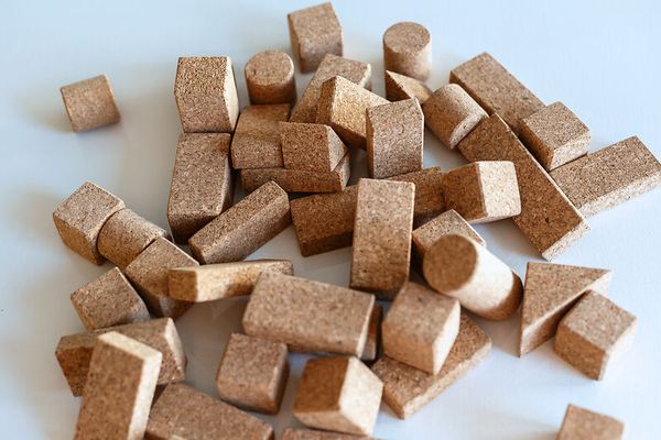 Korkwürfel, Holzwürfel, Korkbausteine, Naturkork, Bausteine