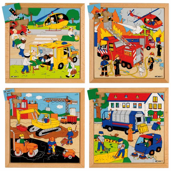 EDUCO Straßenaktion Puzzles, 4 Puzzle, ab 4 Jahre EDUCO Straßenaktion Puzzles, 4 Puzzle, ab 4 Jahre