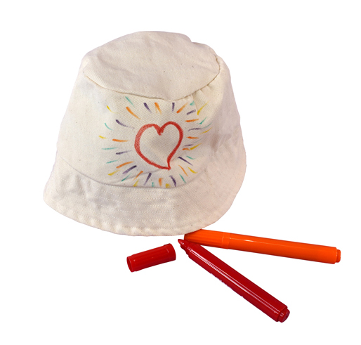 Baumwollhut natur, Gr. 54 Baumwollhut natur, Gr. 54