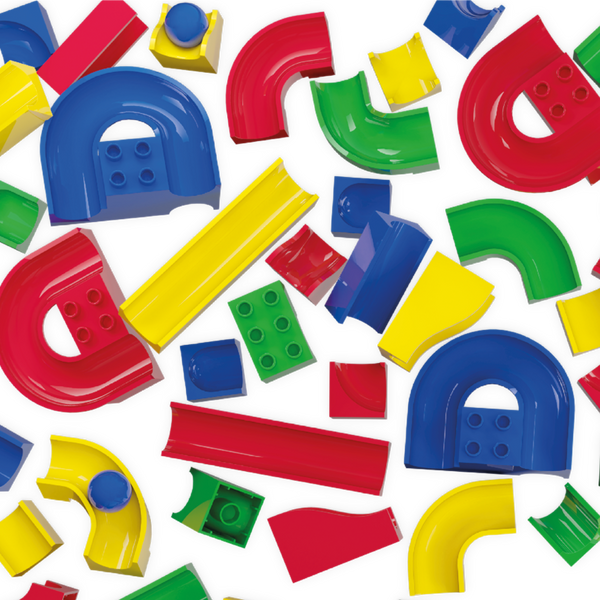 HUBELINO Kugelbahn, Bahnelemente-Set, 128-teilig HUBELINO Kugelbahn, Bahnelemente-Set, 128-teilig