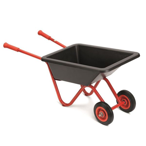 Schubkarre, Schubkarrenwagen, Gartenwerkzeug, Rot-schwarz, Material Kunststoff/Metall