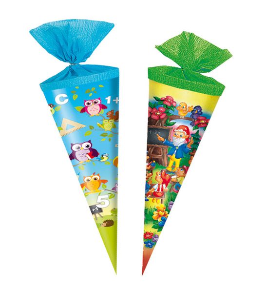 Wachsmütze, Wickelbeutel, Pappbeutel, Kegelform, Kinderparty-Accessoire