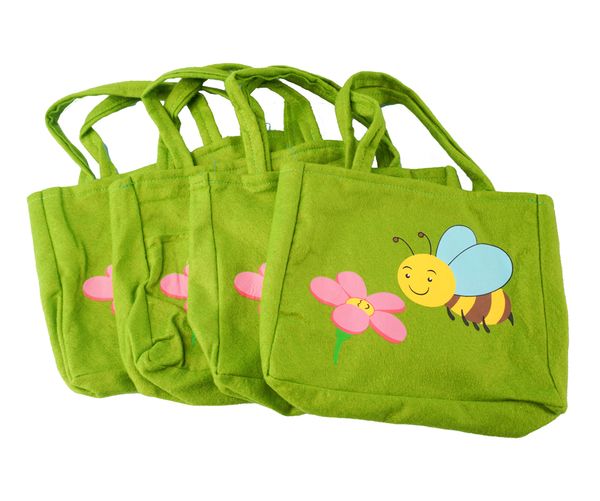 Tragetasche mit Frühlingsmotiv, 4 Stück Tragetasche mit Frühlingsmotiv, 4 Stück